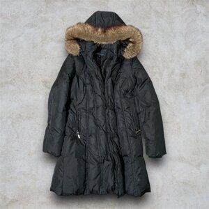 Y2k Fur Long Parka Jacket Small